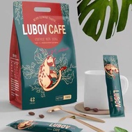 Malaysia Original Import Lubov Three-in-One Instant Kopi Luwak Charcoal Sucrose-Free Two-in-One Instant Drink
