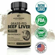 100% Original Products.120 Capsule.Fed Dried Beef Liver Supplement Support Immune System, Heart,Brai