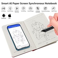 Digital Handwriting Note Book Smart Sync Pen Diary Writing Set Cloud Notebook AI,Voice Drawing Bluet