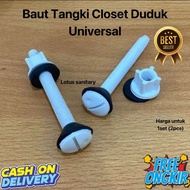 baut plastik tangki closet duduk / braket Mur kloset water tank universal plastik