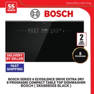 BOSCH  SK68BB008 BLACK SERIES 6 ECOSILENCE DRIVE EXTRA DRY 8 PROGRAMS COMPACT TABLE TOP DISHWASHER