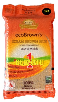 ecoBrown’s STEAM BROWN RICE / BERAS PERANG KUKUS / 蒸谷天然糙米 2kg