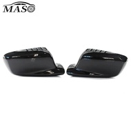 2PCS Glossy Black Replacement Rearview Side Mirror Covers Cap for BMW E65 E66 E67 E46 Coupe E46 Cabr