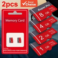 2PCS Micro SD TF Card 64MB-8GB Class 10 U3 A1 Memory Card  For Camera Tablet Surveillance