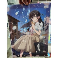 RENT A GIRLFRIEND A4 CLEAR FILE ANIME DESIGN CLEAR FILE A4