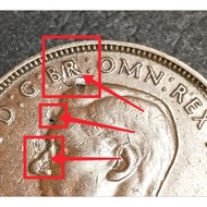 Error Coin - Australia Old Coin King George VI 1 Penny Year 1948 ( Laminated Error)