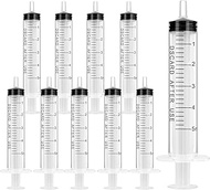 OFFCUP 10Packs 5ml/cc Plastic Syringe Small Measuring Syringes Tools for Oral, Scientific Labs, Meas