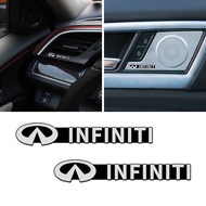2/4 PCS Car 3D Aluminum Audio Decorate Emblem Universal Stickers Auto Accessories For Infiniti FX37 