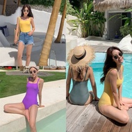 YUI Peach Swimsuit Women's Bright Colors Sexy Backless Work M-XL VS1