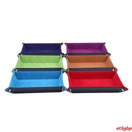 Dice Rolling Tray Pu Dice Tray Change Key Wallet Coin Box Tray [XJ]
