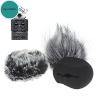 ziyunshan 1Pc Foam Mic Wind Cover Furry Windscreen Muff For ZOOM H5 H6 Recorder Microphone vn