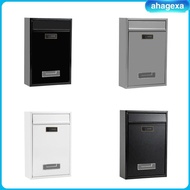 [Ahagexa] Combination Lock Security Mailbox Wall Mount with Parcel Drop Slot for Villa Garden Multip