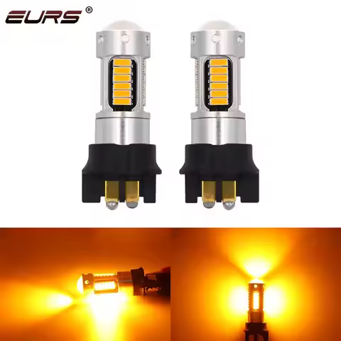 2pcs PW24W PWY24W Led Turn Signal Lamp 4014 30smd DRL Daytime Running Lights CANBUS Car LED Fog Lamp