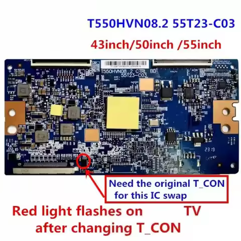 for Sony T550HVN08.2 CTRL BD 55T23-C03 T-con Logic Board 43 50 55 Inch TV KDL-43W800C KDL-50W800C KD