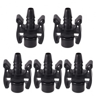 5Pcs Car Expansion Water Tank Water Hose Straight Connect Connector Accessory