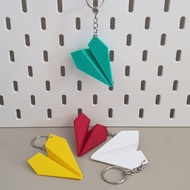Origami Keychain - Paper Plane Design - Handmade Charm - Malaysia Stock