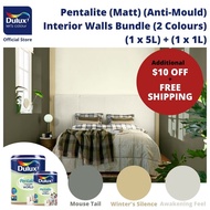 [1 Room BUNDLE] Dulux Pentalite Matt Interior Walls Paint (Anti-mould) (1x5L + 1x1L) Wild Wonder Soothing Tone
