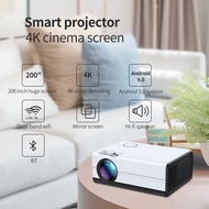 L8(MFPG) T01-A Smart Projector Mini Profesional Android Wifi 1080P LED Projector 4K Portable Home Theater TV Beamer