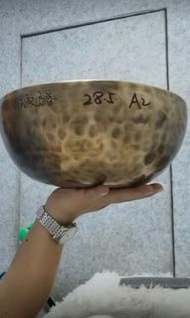 全新 滿月缽 尼泊爾手工頌缽singing bowl 28.5cm A2