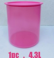ready stock - Tupperware pink one Touch Canister 4.3L
