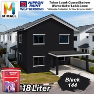 18L Nippon Paint Exterior Weatherbond Black 144