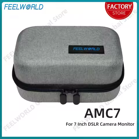 FEELWORLD AMC7 Portable Storage Bag Carring Case Handheld Case Photographic Equipment Bag for 7 Inch