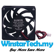 7010 7015 7020 7025 7cm 2pin 2 pin DC 5V 12V 24V 7 cm Fan Oily Bronze Sleeve Bearing Silent Brushles
