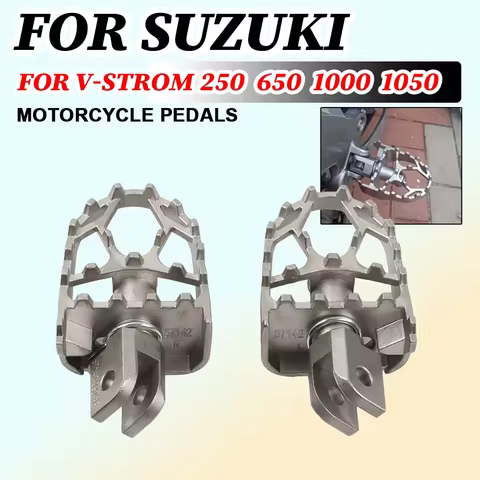 Footpegs Footrest For Suzuki Vstrom DL650 DL1000 DL1050 DL250 V-Strom DL 650 XT 650XT 1000 1050 250