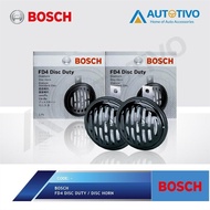 Shippingbebas! BOSCH SUPERTONE Car Horn Black Mesh Model FD4 Universal