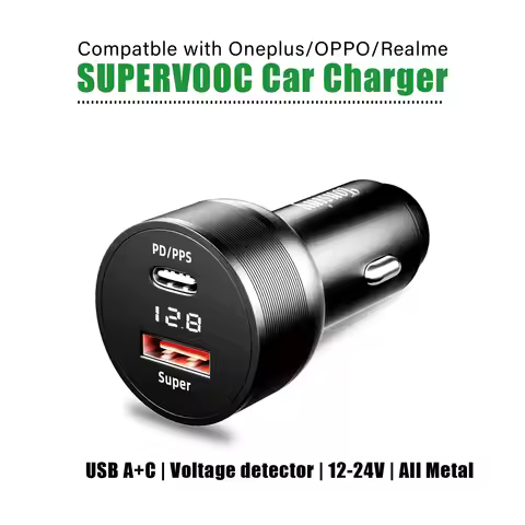 For Oneplus car charger 80W,SuperVooc car charger for OPPO,for realme car adapter superdart,for onep