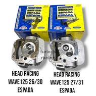 HEAD RACING WAVE125 26/30 27/30 ESPADA Racing Head – Honda Wave125 (24mm28mm/26 mm30 mm or 27 mm30 m
