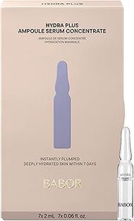 BABOR Hydra Plus Ampoule Concentrate, Moisturizing Skincare Capsule, Hyaluronic Acid Serum, Deeply N