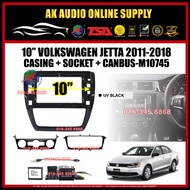 Volkswagen VW Jetta 2011 - 2018 Android Player 10" inch Casing + Socket With Canbus - M10745