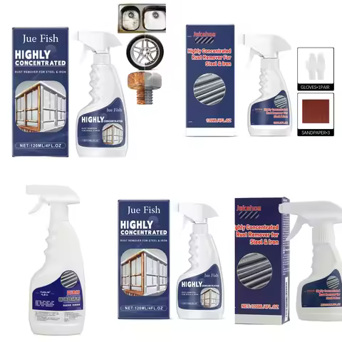 120/500ML Multi-purpose Heavy-Duty Metal Rust Remover Rust Inhibitor Derusting Spray 120ml Powerful 