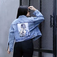 JAKET WANITA JAKET JEANS WANITA MODEL SEKARANG JAKET JEANS WANITA JUMBO XXL LD 130 JAKET MURAH CEWEK
