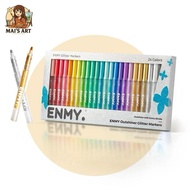 Set of 24 ENMY Outer Glitter Markers Quick-Dry Glitter Markers, Vibrant Colors - MAI'S ART