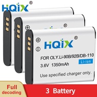 HQIX สำหรับระบบ OM กล้อง TG7 TG-7ที่ยาก LI-92B แบตเตอรี่แท่นชาร์จสองหัว LI-90B