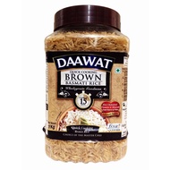 Daawat Brown Basmati Rice - Diet / Diabetic Rice From India (1kg) In Resealable Jar