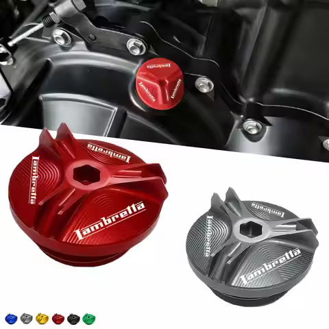 For Lambretta G350 Special X300 V200 V-Special Barona V50 V125 200 engine oil cap bolts fuel filler 