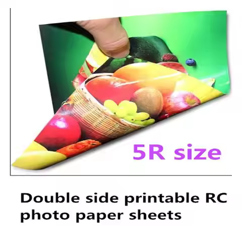 5R size waterproof glossy photo paper inkjet paper double side print paper 50 sheets