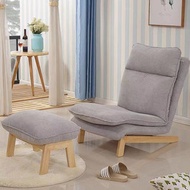 CLASSIC FURNITURE - 包安裝日式陽台折疊懶人梳化牀單人榻榻米客廳布藝可拆洗高背躺椅