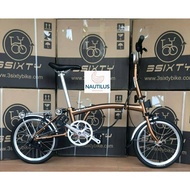 3Sixty Folding Bike [6 Speed M Bar] - 2022 Special Edition Electro Copper - [Authorised Reseller]