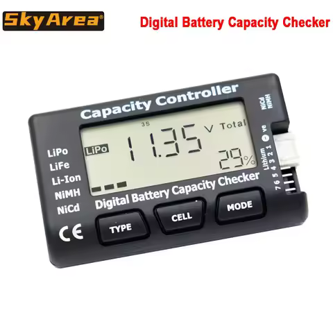 High Quality Cellmeter-7 Digital Battery Capacity Checker RC CellMeter 7 For LiPo LiFe Li-ion NiMH N