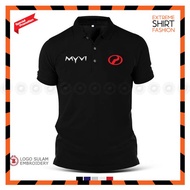 Premium Polo Perodua Myvi Advance Baju Sulam Club Alza Bezza Saga Iriz Baju T-Shirt Lelaki Design Lo