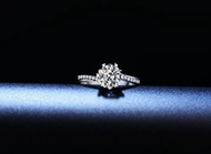 莫桑石 莫桑鑽 0.5-1克拉雪花女鑽戒 台北門市 客製化訂製白金