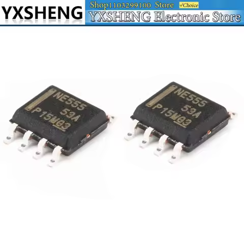 50PCS NE555 NE555N 555 NE555DR Precision Timers IC Chip SOP-8 New For SMD Pulse Generator Oscillatio