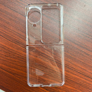 內地直送 - 透明光面PC不发黄oppoFindN3Flip上下分体手机壳FindN2Flip硬壳防摔保护360全包简约中性商务PC壳售出不退-透明 OPPO Find N3 Flip