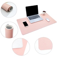 【Double sided  Single side】 Large Laptop Mouse Pad PU Leather Desk Mat Pad Waterproof Mousepads Key