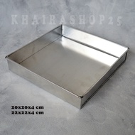 Surabaya layered roll cake pan Thick square brownie pan 20x20x4 22x22x4