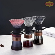 CEYOU Coffee Filters, Spiral Shape Immersion Coffee Dripper Switch,  Pour Over Dripper Household Gla